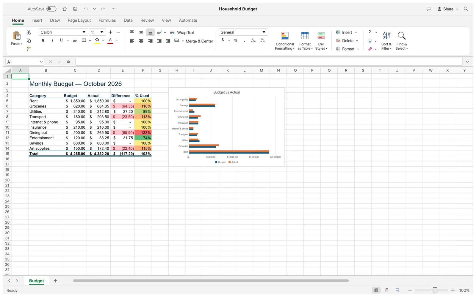 Open, edit and save your first XLSX.